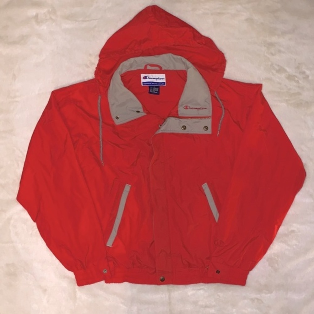 Champion Red Tracksuit Full Zip Jacket - Size Small Windbreaker